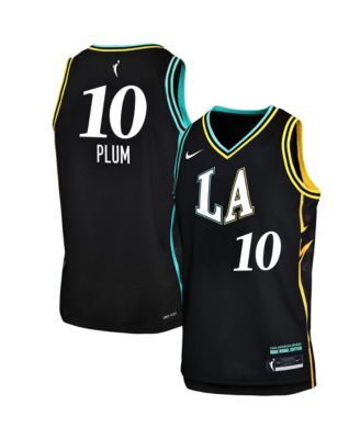Nike Big Boys and Girls Kelsey Plum Black Los Angeles Sparks Victory Jersey - Rebel Edition