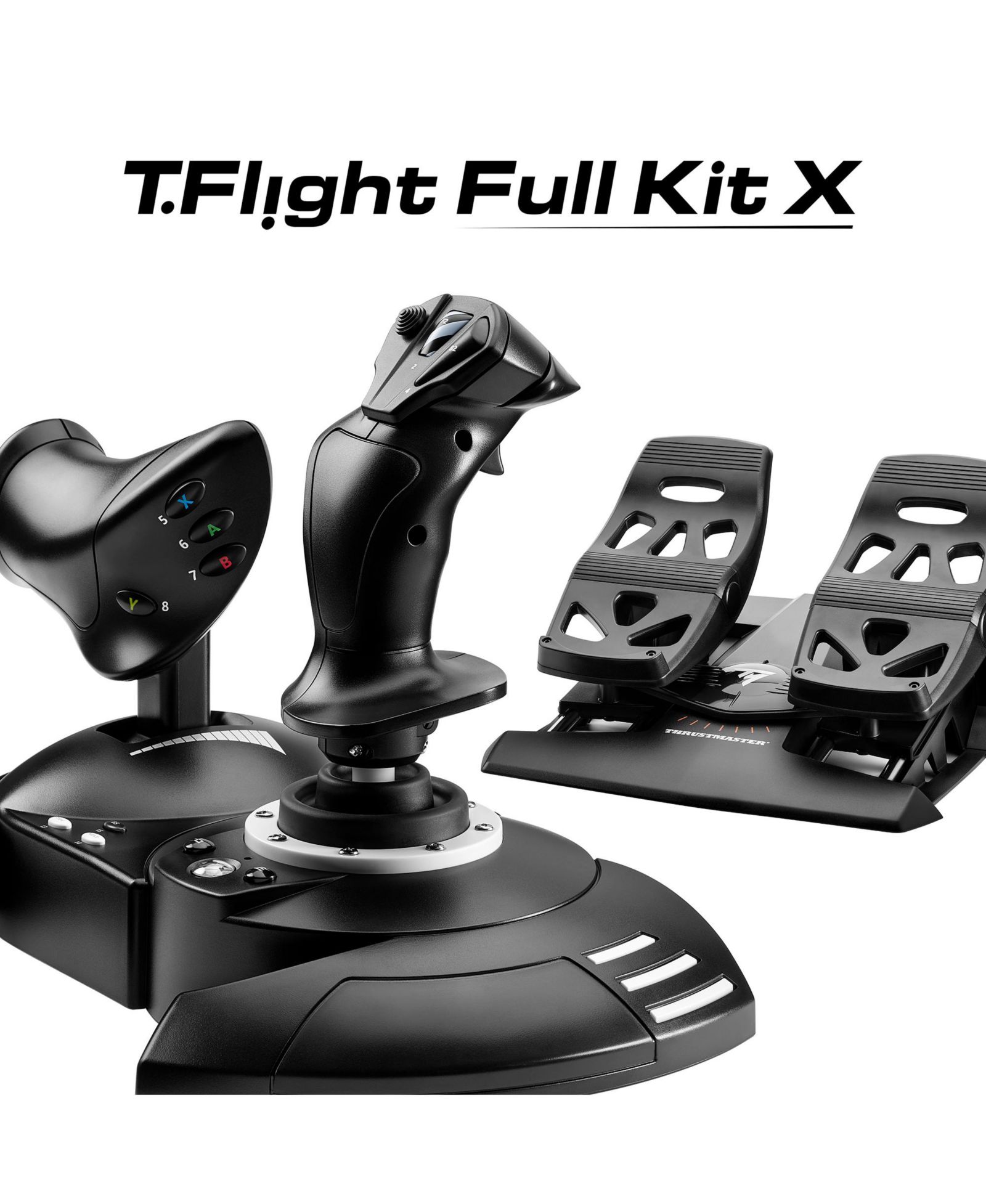 Thrustmaster T.Flight Full Kit X Wired Flight Simulation Flight Stick for PC, Xbox Series X|S