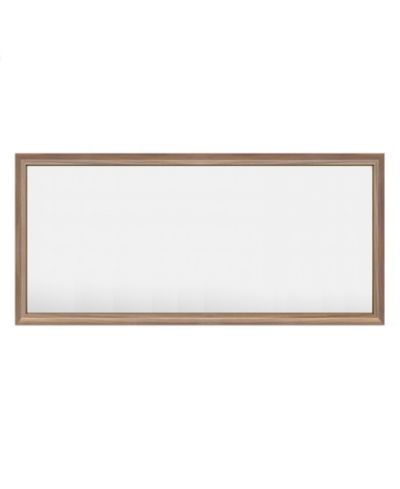 Apmir 60" x 28" Inch Thick Metal Framed Wall Mirrors for Bedroom, Rectangle Wall-Mounted Mirrors in Dark Brown Wood