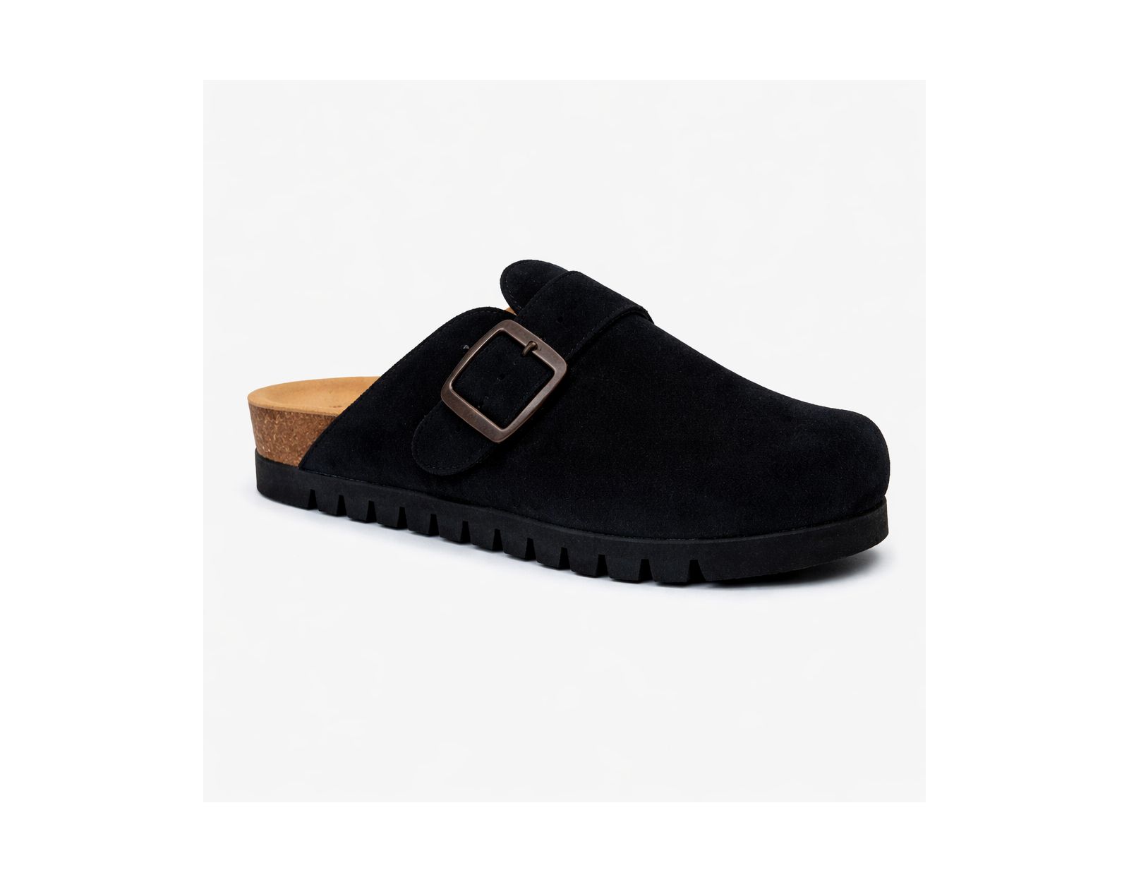 Plakton Women's Clog in Suede Bogey