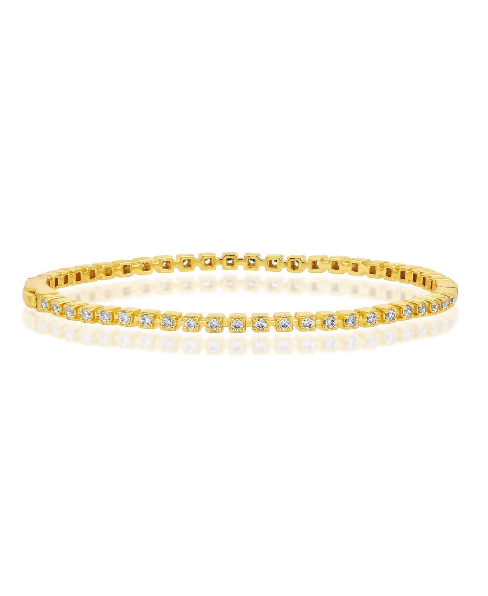 Браслет Simona Round 4-Prong CZ Bangle
