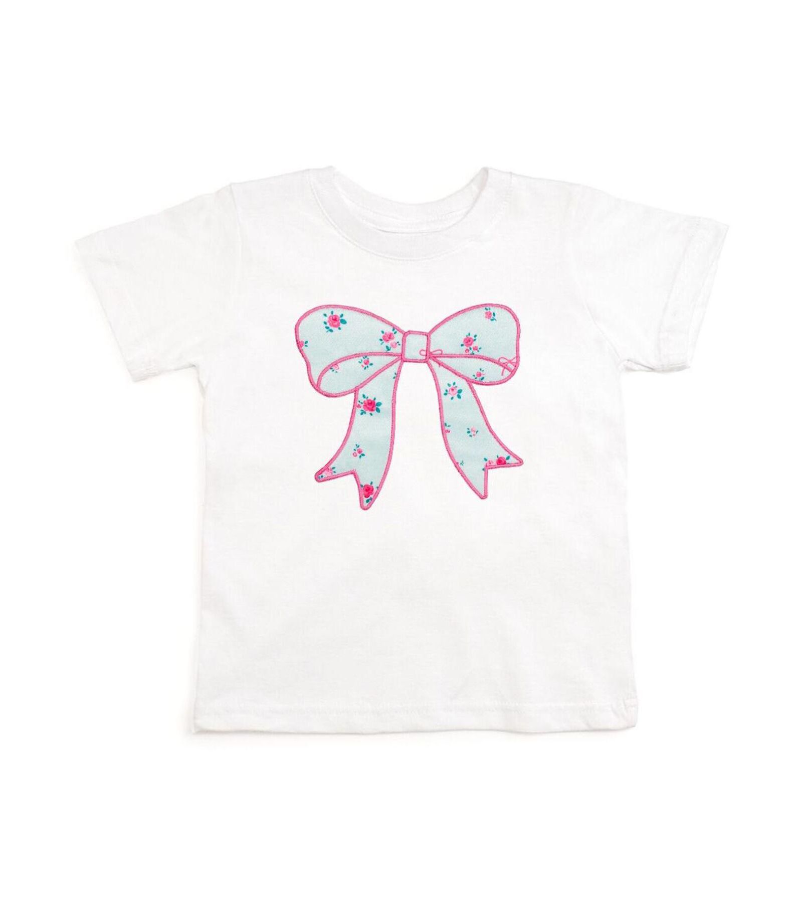 Sweet Wink Детский Floral Bow Patch Short Sleeve T-Shirt