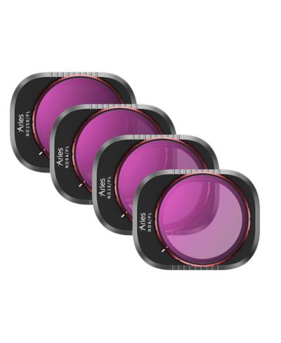 Aries ND/PL Filter Set Neutral Density and Polarizing Filters for DJI Mini 4 Pro, 4-Pack