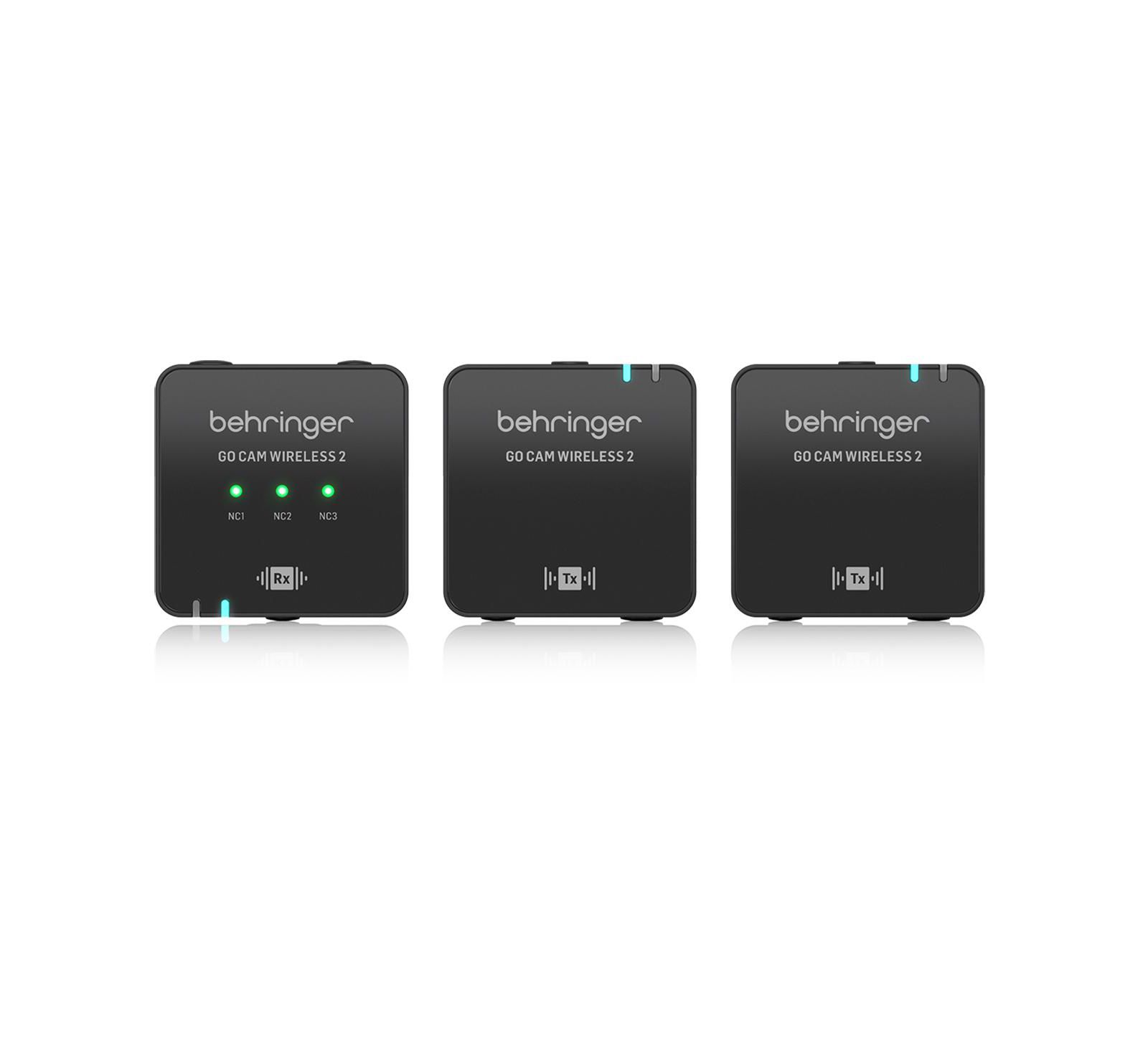 Behringer GO CAM Wireless 2 Dual Clip-On Mic System for Content Creators