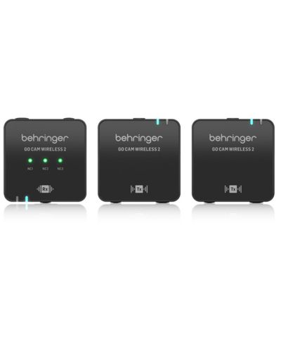 Беспроводная цифровая система из двух микрофонов Behringer GO CAM Wireless 2 для создателей контента