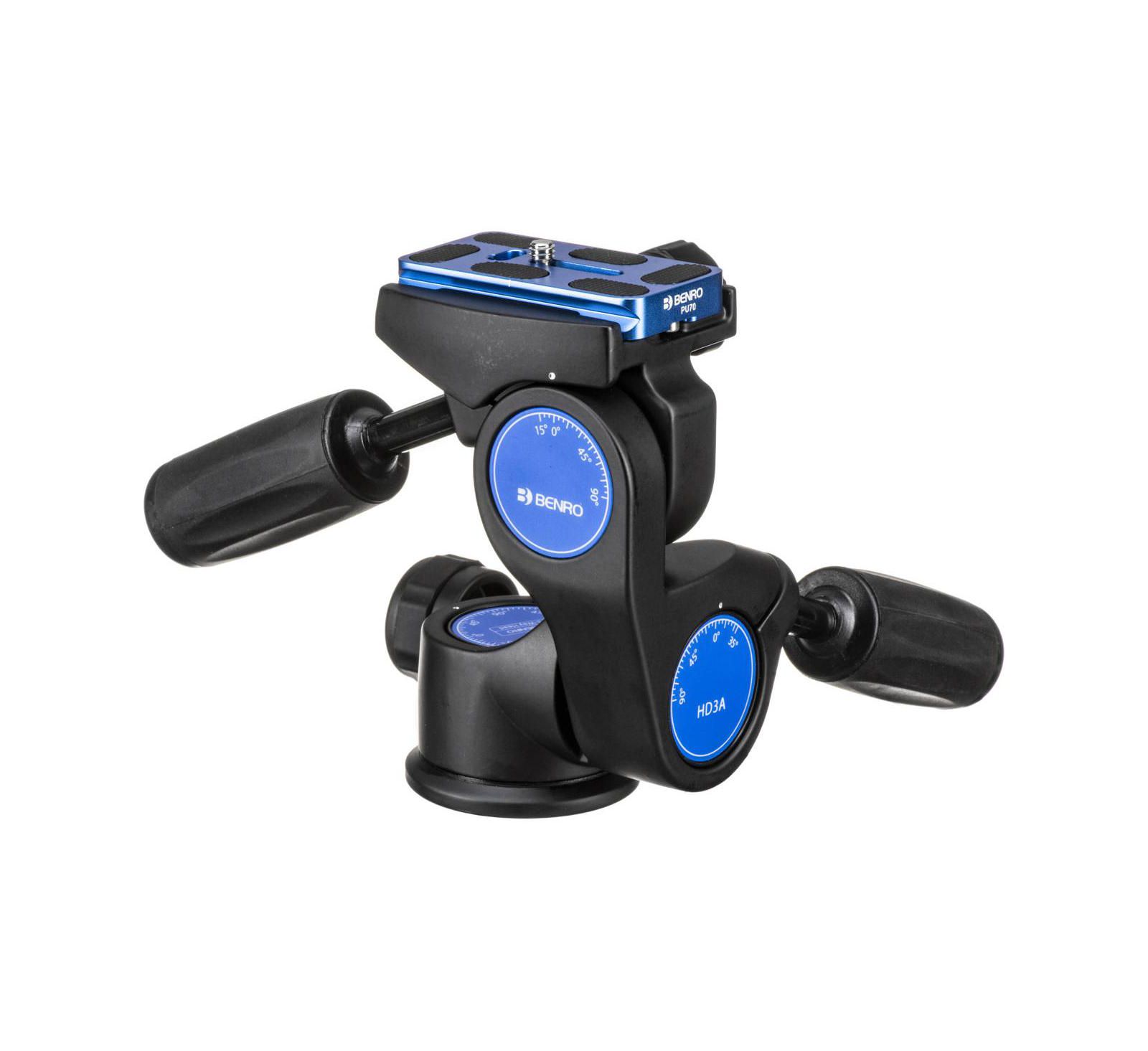 Benro HD3A 3-Way Arca Tripod Head, Holds 26.4 Lbs