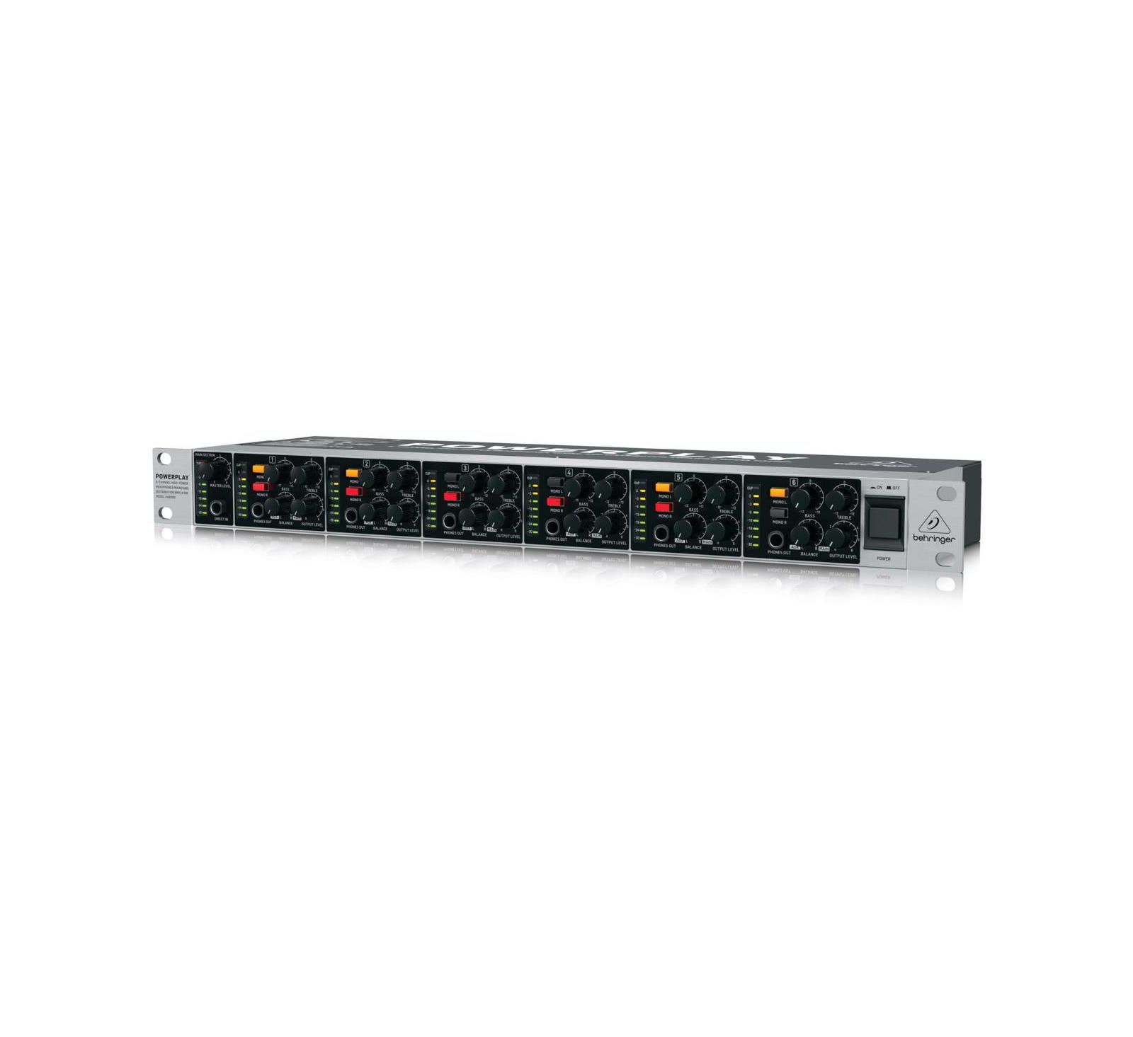 Behringer POWERPLAY HA6000 6-CH наушники микширование распределительный усилитель