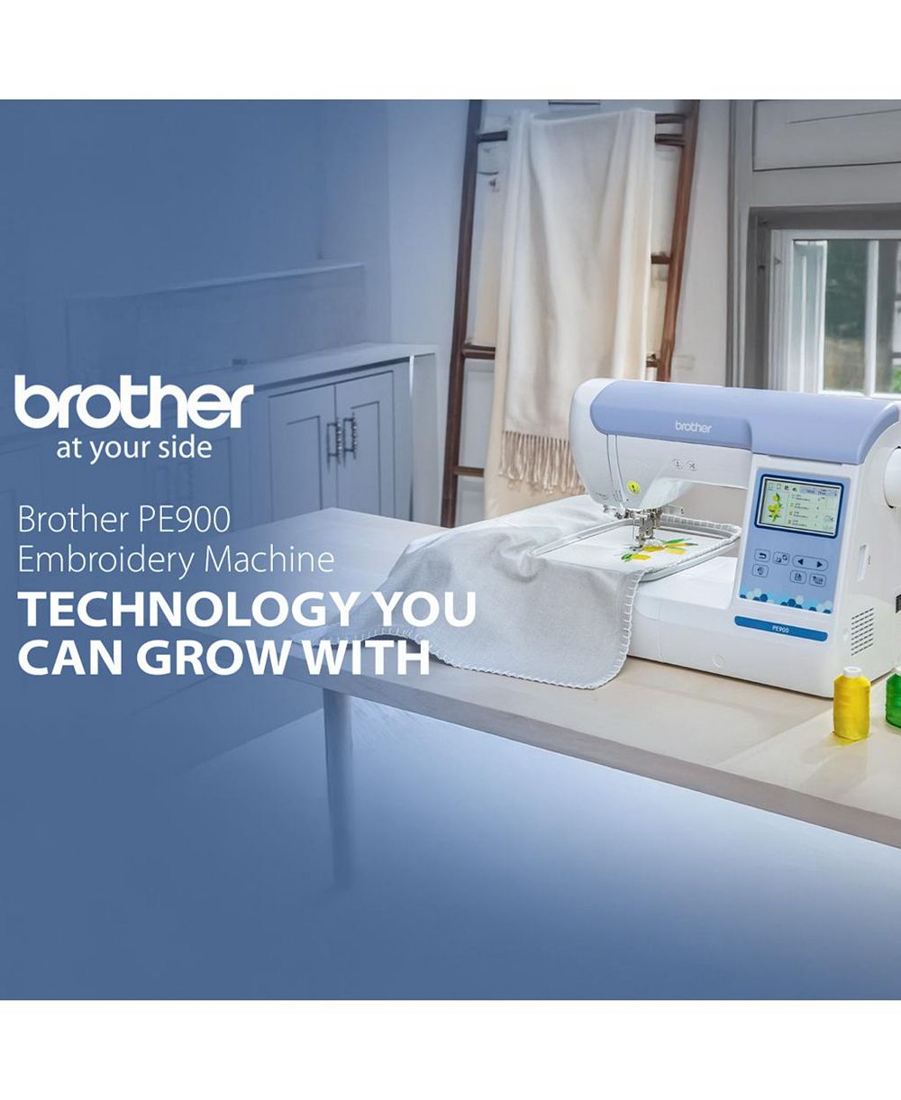 Brother Elite PE900 Large Embroidery Machine with Wireless LAN Bundle (5 Items)