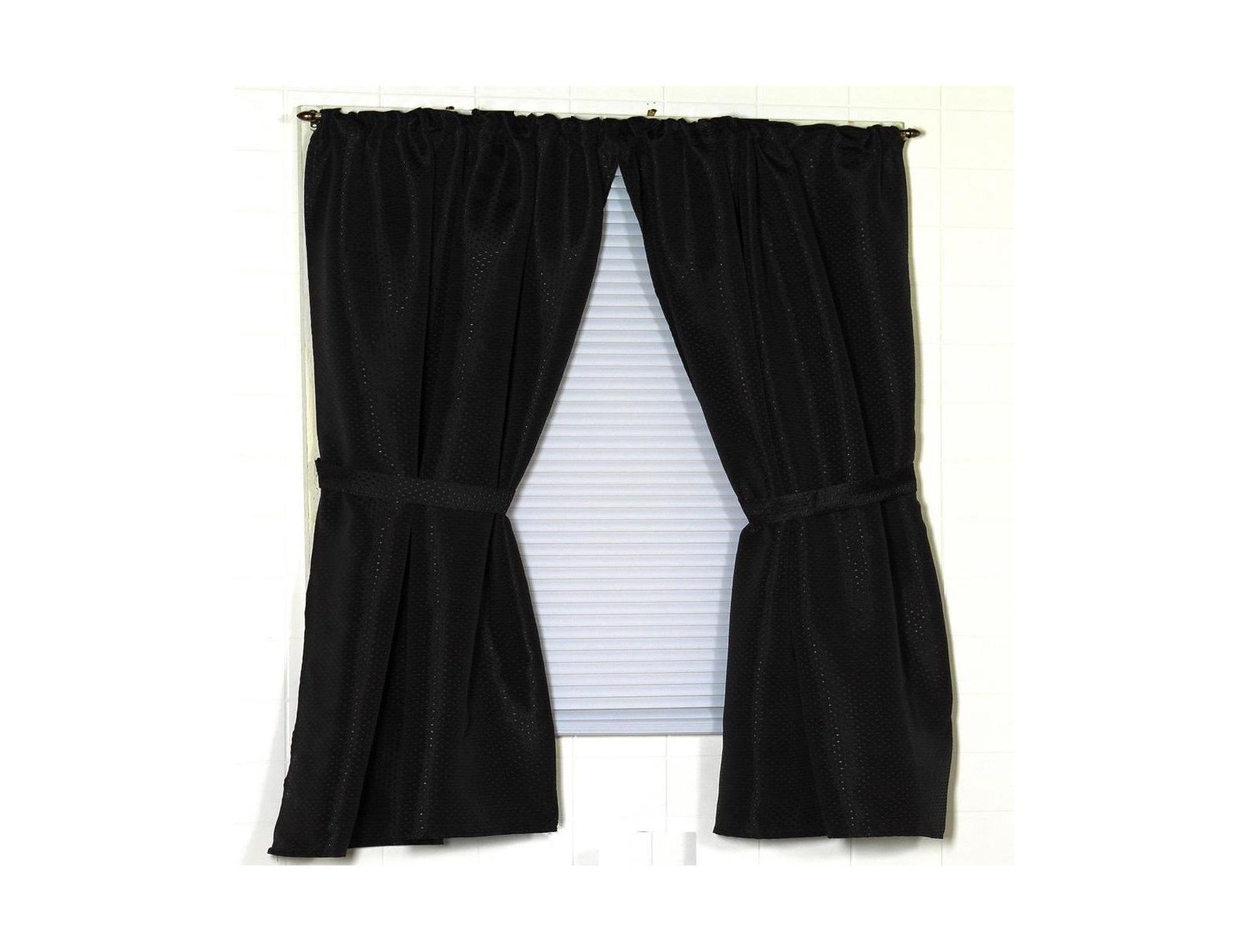 Carnation Home Fashions "Lauren" Diamond-Piqued, 100% Polyester Window Curtain