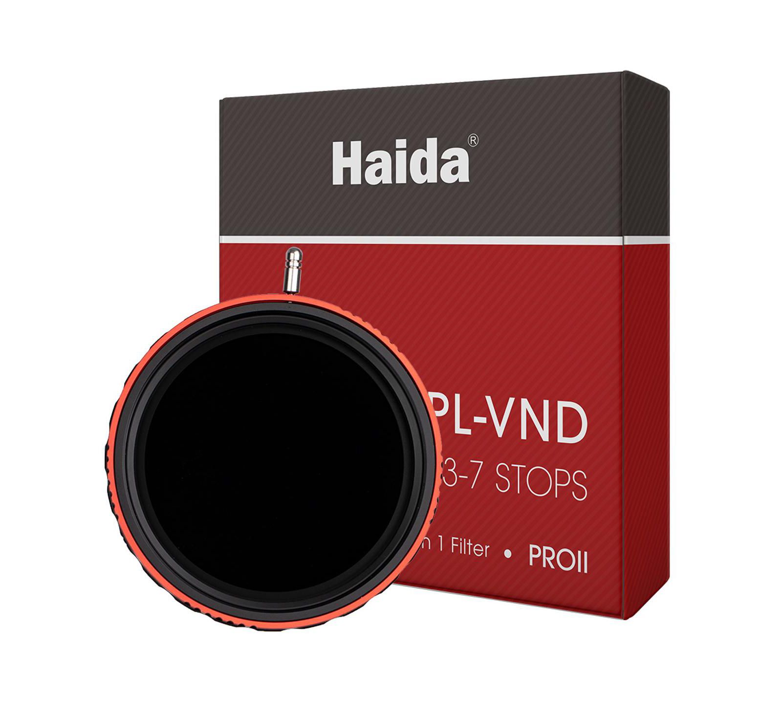 Haida 77mm PROII 0.9-2.1 3-7 Stops Multi-Coated CPL-VND 2-In-1 Filter