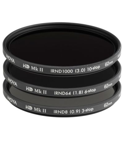 Hoya 62mm Hd Mkii Irnd Neutral Density Long-Exposure Filters Kit, 3-Piece Set