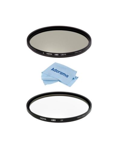 Комплект фильтров Hoya 82mm HD3 UV и круговой поляризационный фильтр с салфеткой из микрофибры