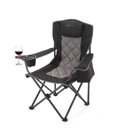 Комплект из 2 складных походных кресел ARROWHEAD OUTDOOR с подголовником, держателем для чашки и бокала, подлокотником и сумкой, выдерживает 550 lbs