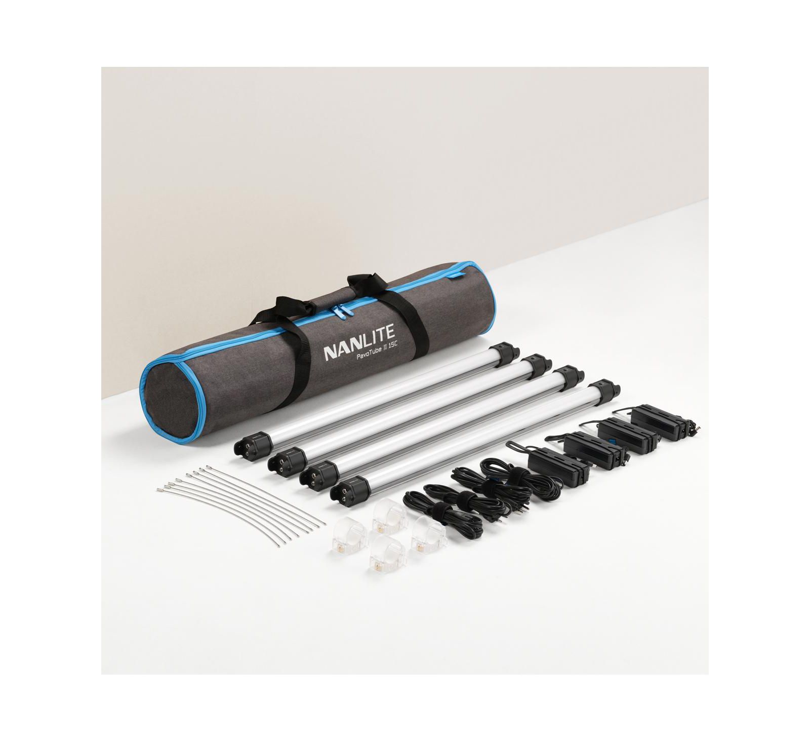 Комплект NanLite PavoTube II 15C 2' 30W RGBWW LED Tube 4-Light Kit