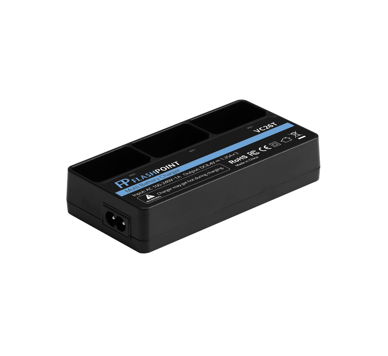 Универсальное зарядное устройство Flashpoint VC26T для аккумуляторов VB-26 V1 / Zoom Li-on