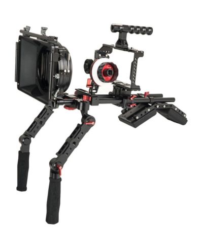 Came-tv BMPCC 4K Plus Matte Box Follow Focus Shoulder Rig for BlackMagic Pocket Cinema Camera 4K