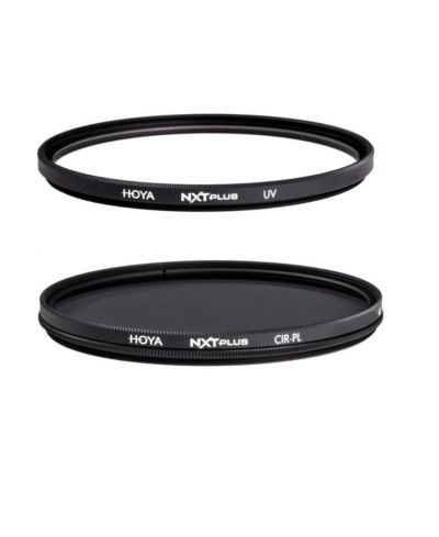 Hoya NXT Plus 49mm 10-Layer HMC Multi-Coated UV Lens Filter, Low-Profile Aluminum Frame - With Hoya NXT Plus 49mm 10-Layer HMC Multi-Coated Circular