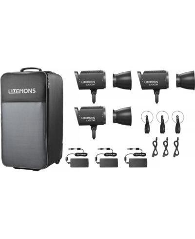 Godox Litemons LA300R RGB LED NFC Monolight 3-Light Kit