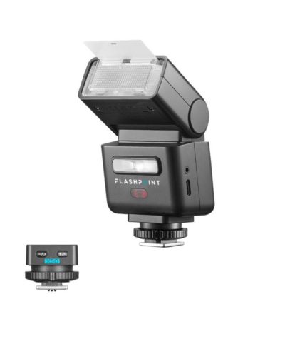 Компактная мини-вспышка Flashpoint iT32 R2 TTL с магнитным модулем X5-O и беспроводным триггером
