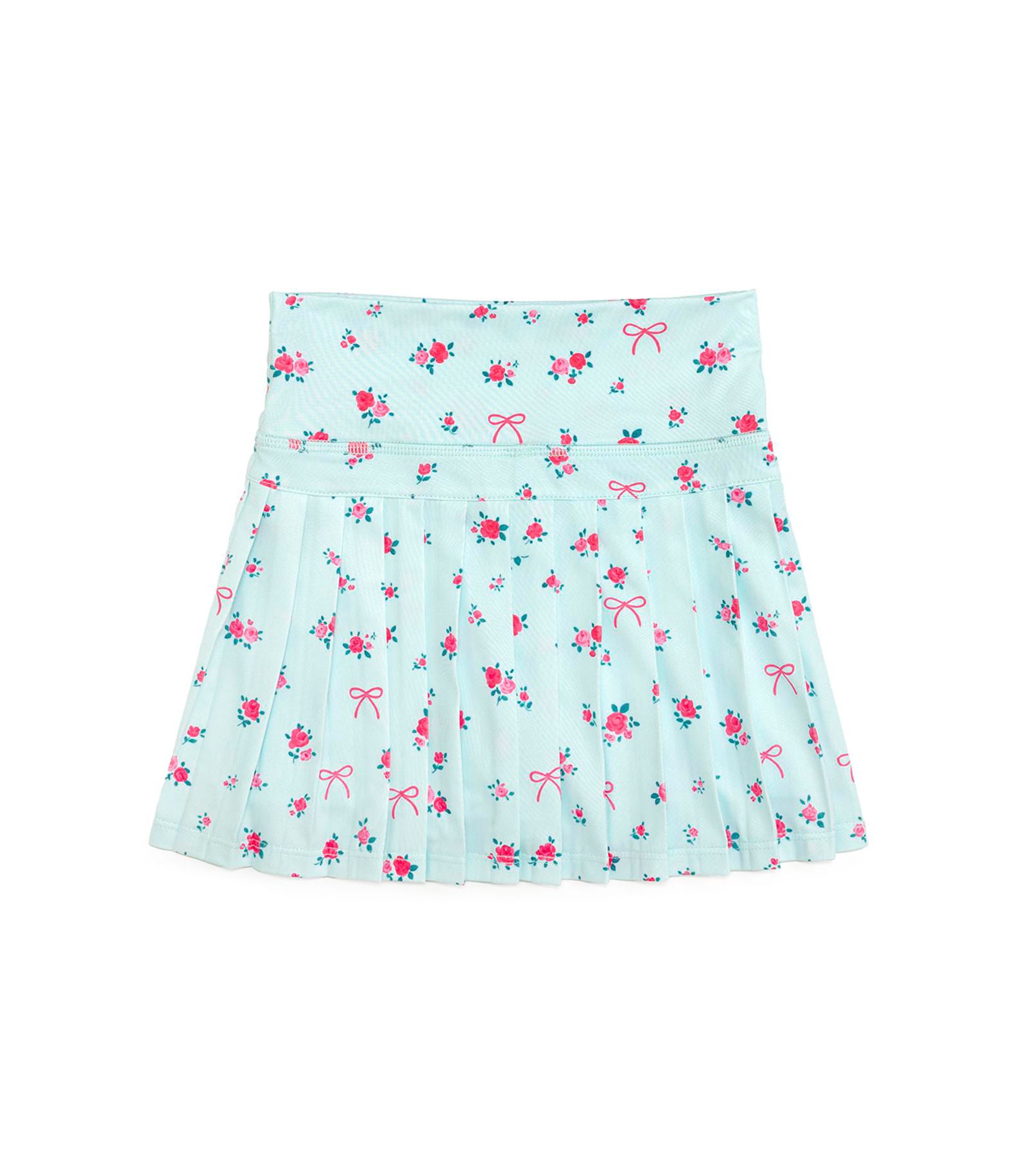 Sweet Wink Big Girls Sky Blue Floral Athletic Skort