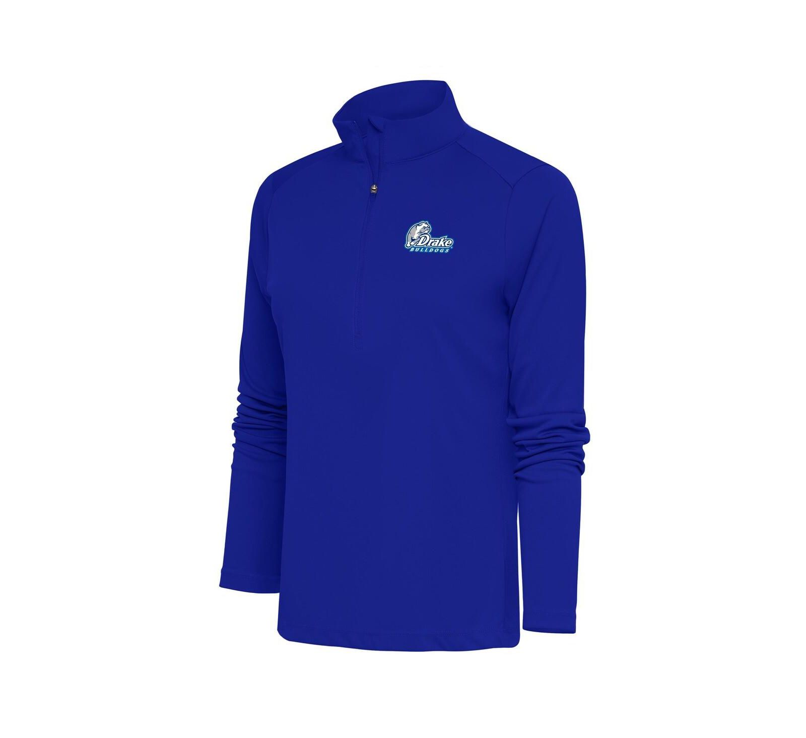 Женская толстовка Antigua Drake Bulldogs Blue Tribute Half-Zip Sweatshirt