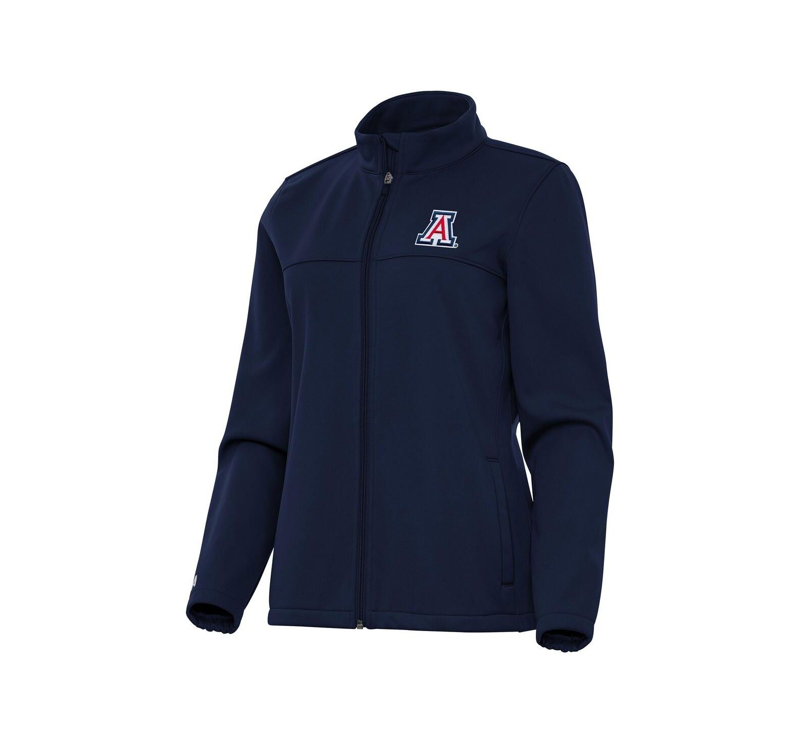 Женская гольф-куртка Antigua Arizona Wildcats Links 2 с полной молнией, Navy