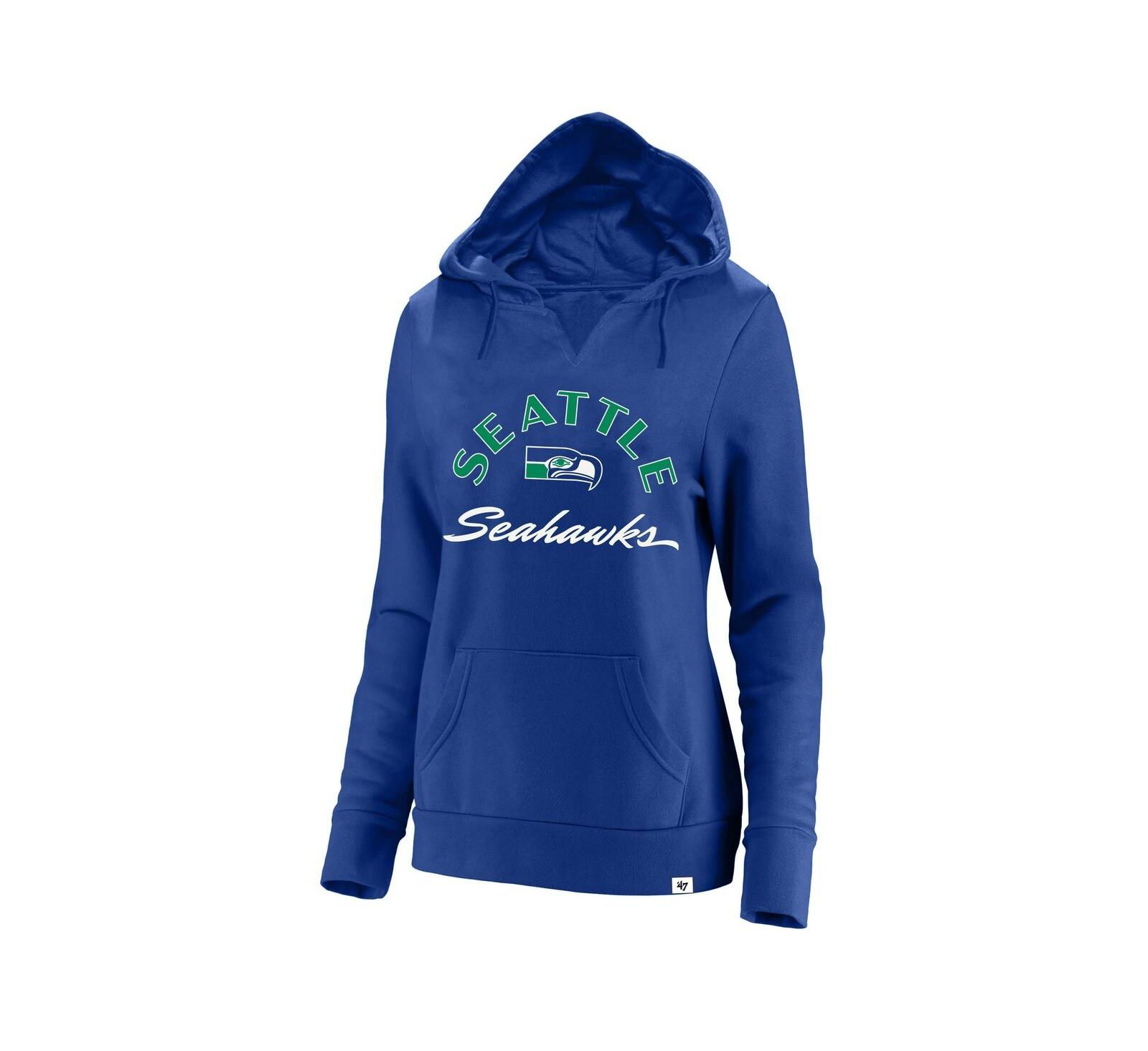 '47 Brand Women's Royal Seattle Seahawks Plus Size Whirlwind Naomi Hoodie