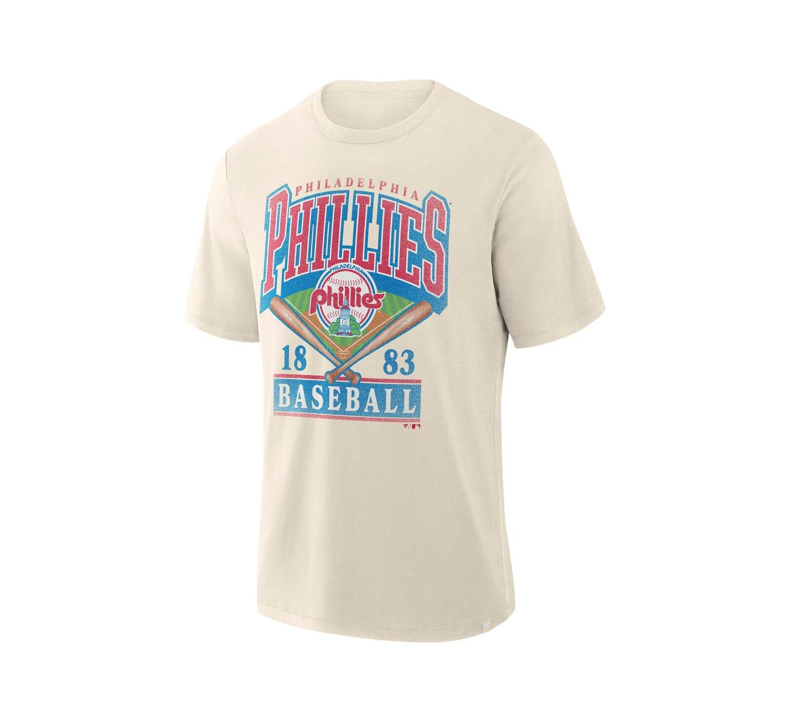 Мужская футболка Fanatics Profile Cream Philadelphia Phillies Big & Tall Screen Print