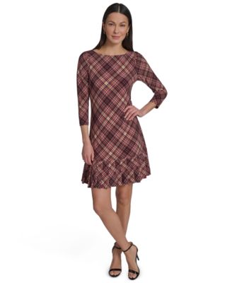 Женское платье Tommy Hilfiger Crewneck Pleated Hem Shift