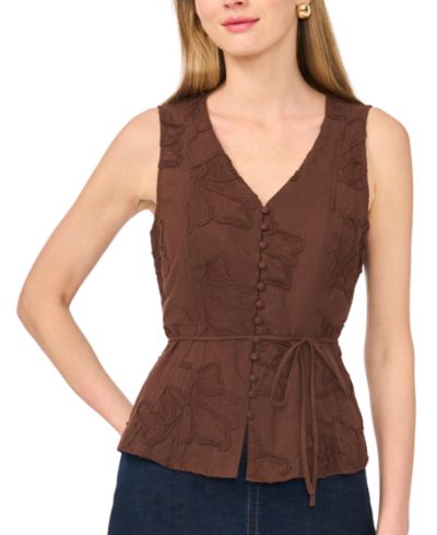 Женский топ Vince Camuto Cotton V-Neck Tank