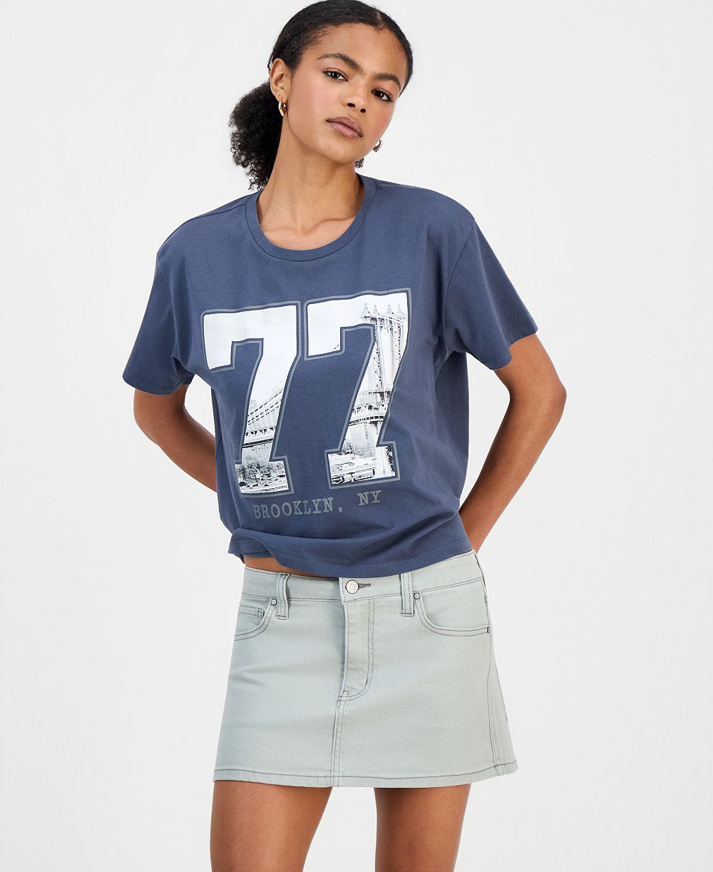 Grayson Threads, The Label Juniors' NY 77 Graphic T-Shirt