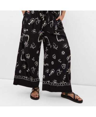 CITY CHIC Women's Resort Border Print Pant