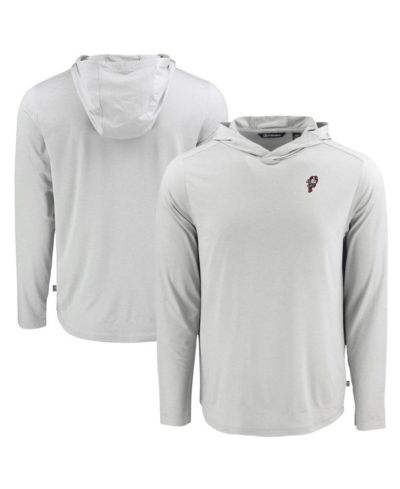 Cutter & Buck Men's Gray Ohio State Buckeyes Coastline Epic Comfort Eco Long Sleeve Hoodie T-Shirt