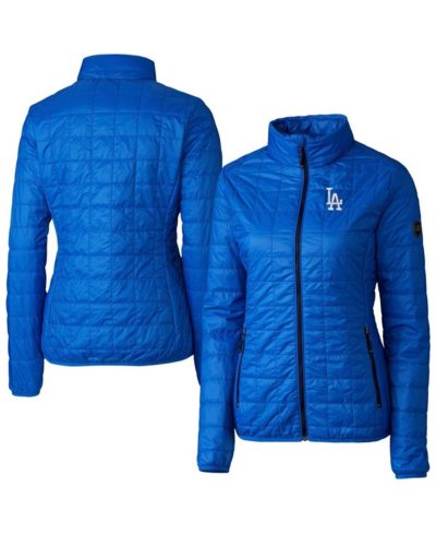Cutter & Buck Women's Royal Los Angeles Dodgers Rainier PrimaLoft Eco Insulated Full-Zip Puffer Jacket
