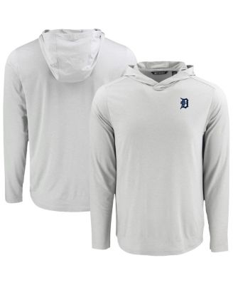 Cutter & Buck Men's Gray Detroit Tigers Coastline Epic Comfort Eco Hoodie Long Sleeve T-Shirt