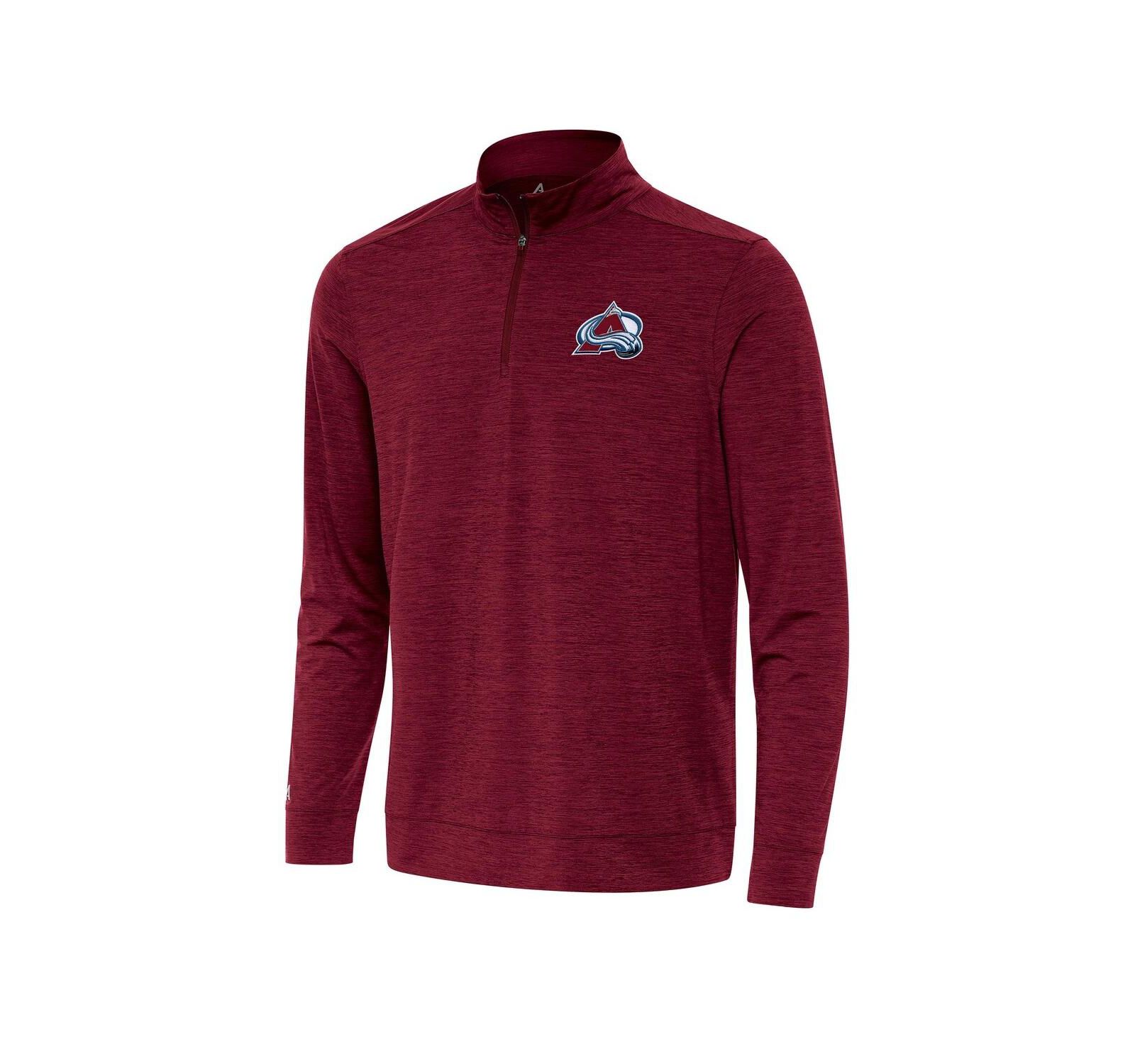 Мужская кофта Antigua Burgundy Colorado Avalanche Bright Quarter-Zip