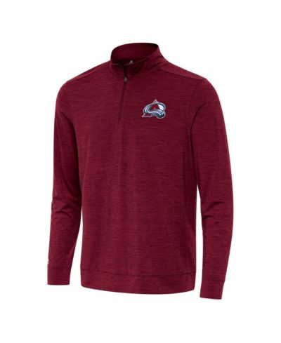Мужская кофта Antigua Burgundy Colorado Avalanche Bright Quarter-Zip