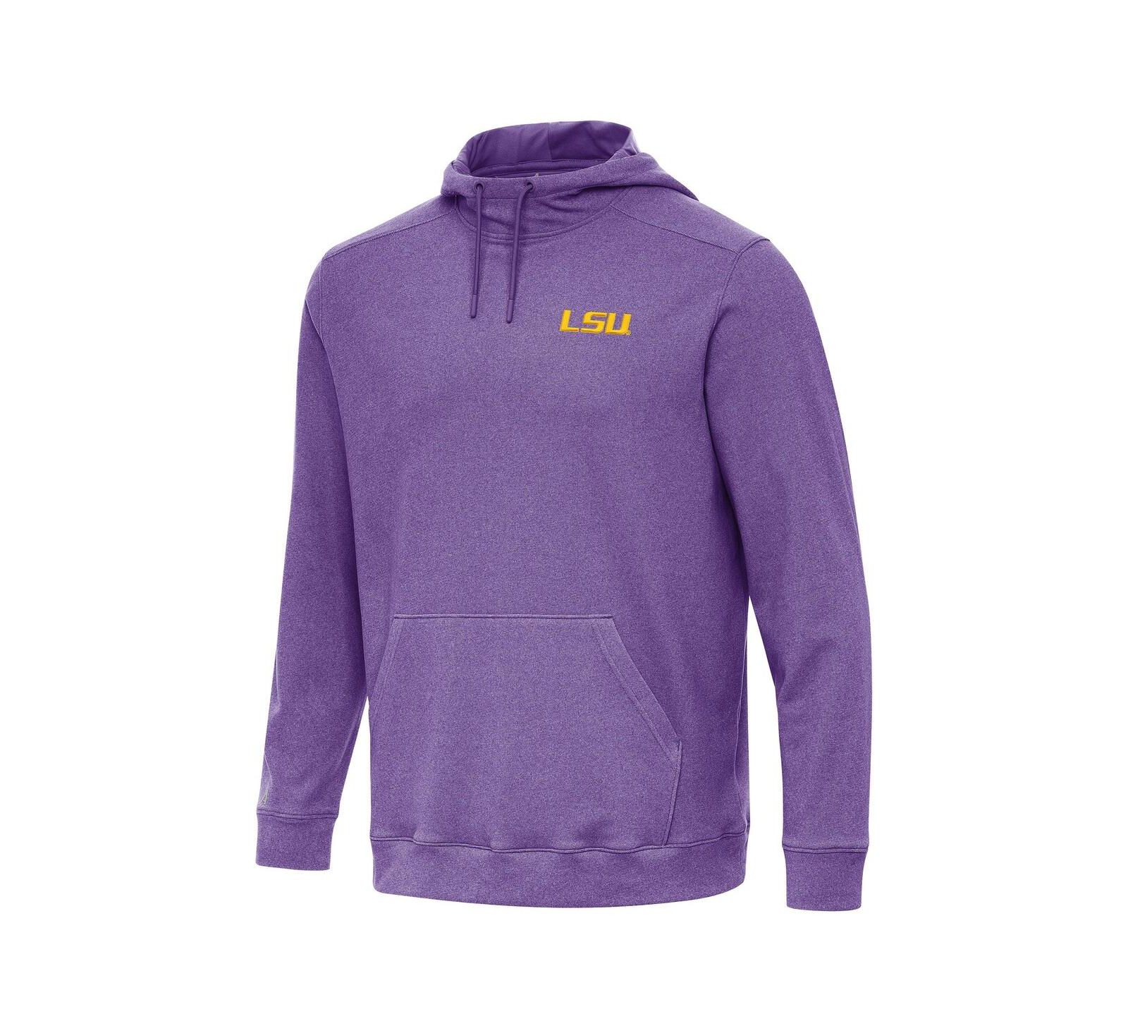 Antigua Мужской худи pullover Cloud Purple Heather LSU Tigers