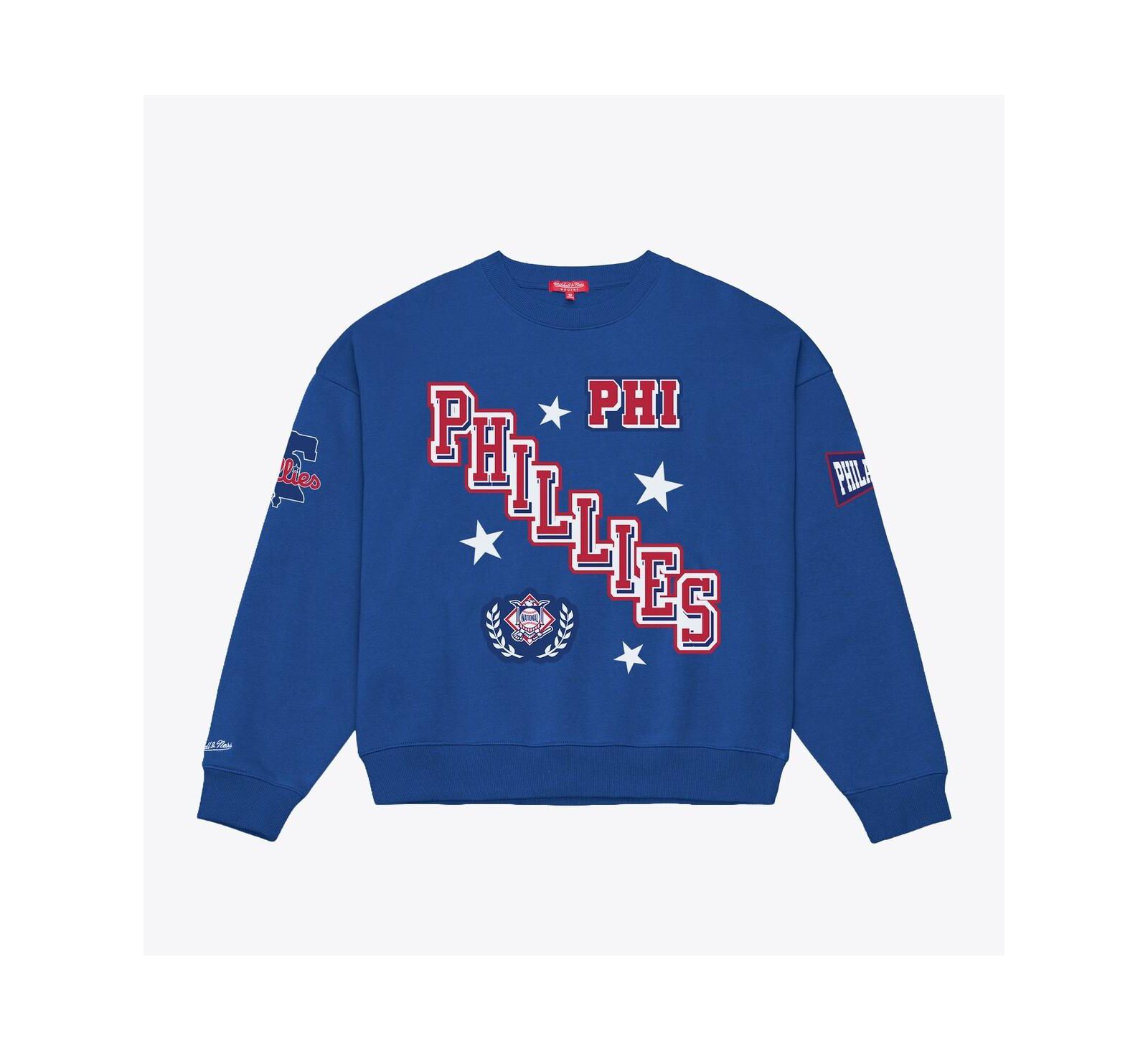 Mitchell & Ness Женская толстовка Mitchell & Ness Royal Philadelphia Phillies Pep Rally