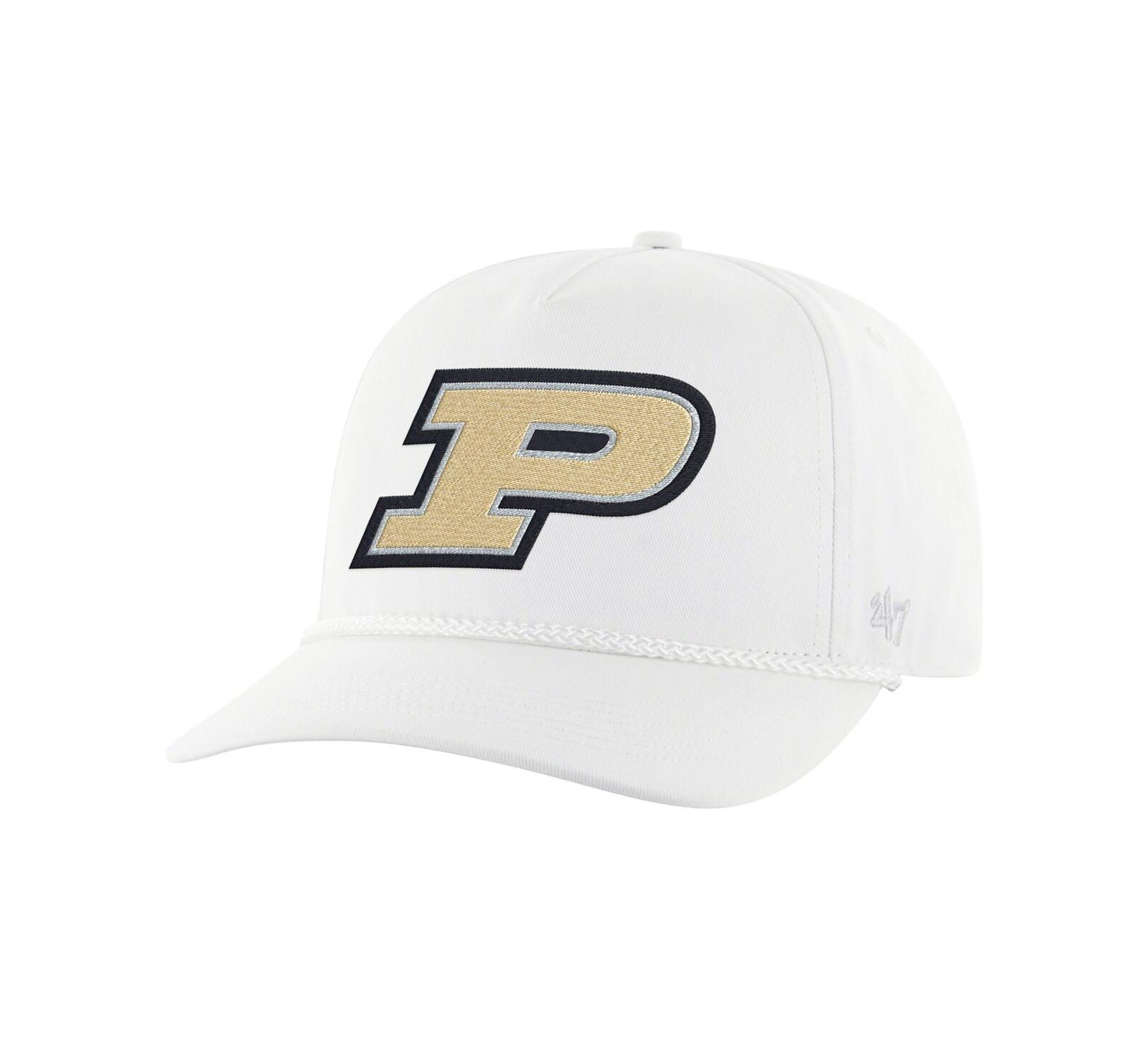 '47 Brand Men's White Purdue Boilermakers Rope Hitch Adjustable Hat