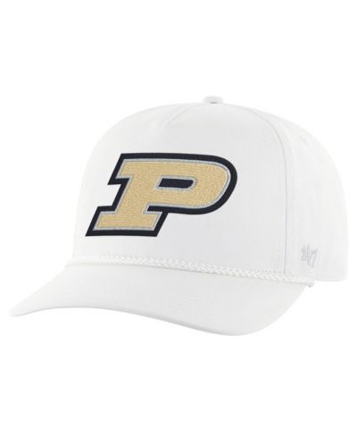 Мужская регулируемая кепка '47 Brand Purdue Boilermakers White Rope Hitch