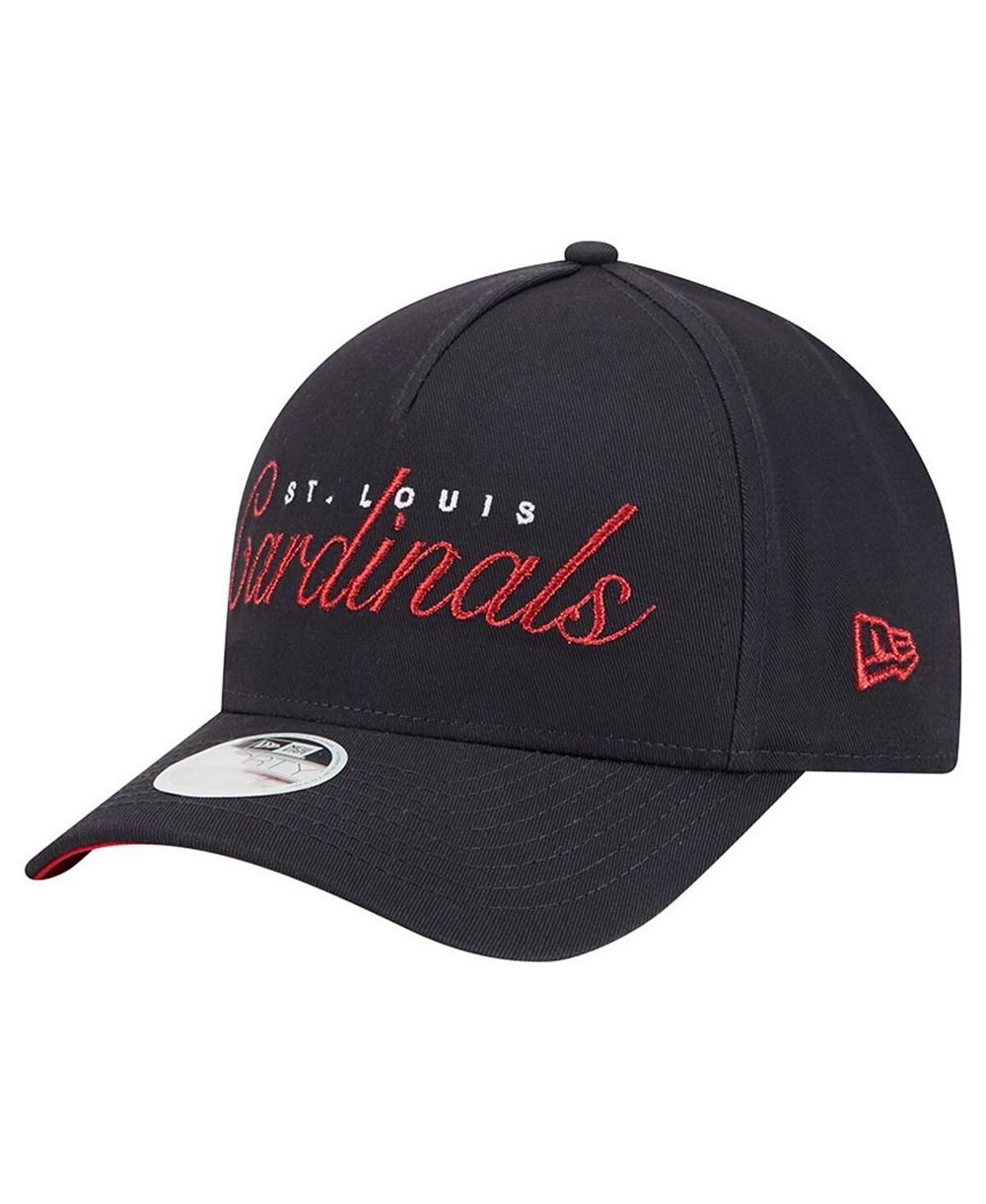 New Era Женская кепка A-Frame 9FORTY с металлическим логотипом St. Louis Cardinals, темно-синяя