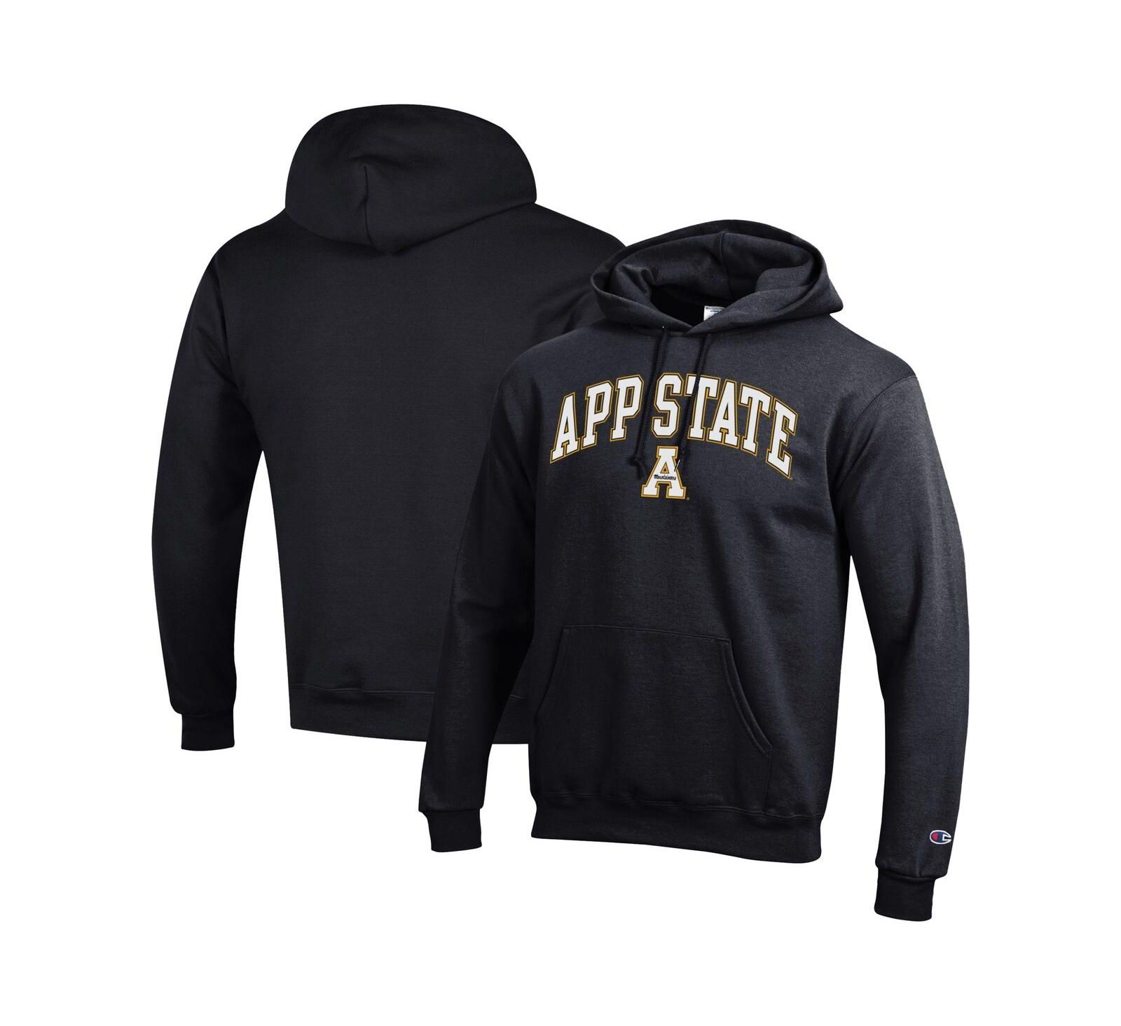 Мужское худи Champion Appalachian State Mountaineers Arch Over Logo, черное