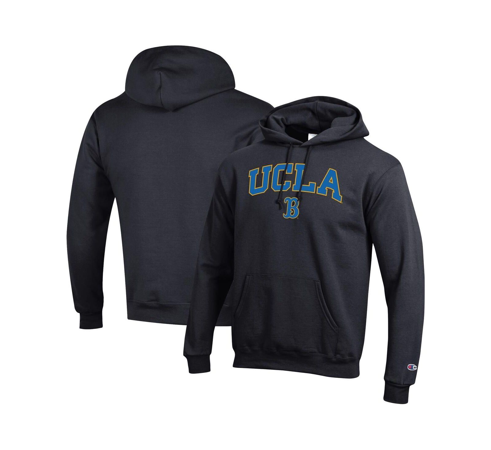 Мужской черный худи Champion UCLA Bruins Arch Over Logo