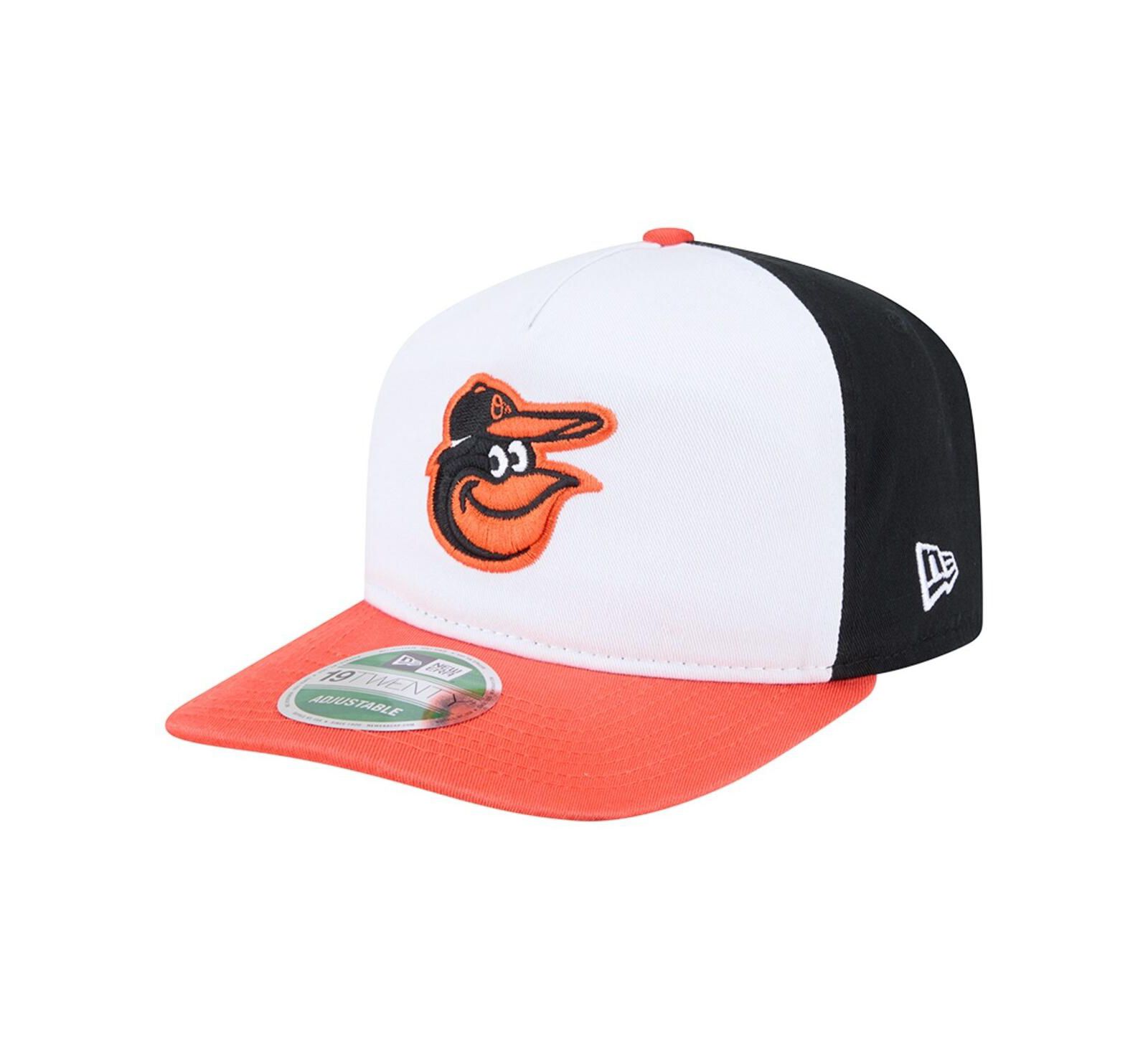 Мужская регулируемая кепка New Era White Baltimore Orioles Team 19TWENTY