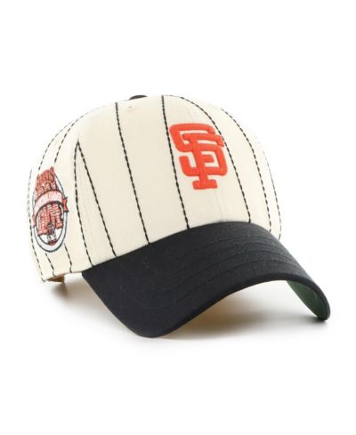 Мужская регулируемая кепка '47 Brand x Rawlings San Francisco Giants Pinstripe Clean Up, натуральный/черный