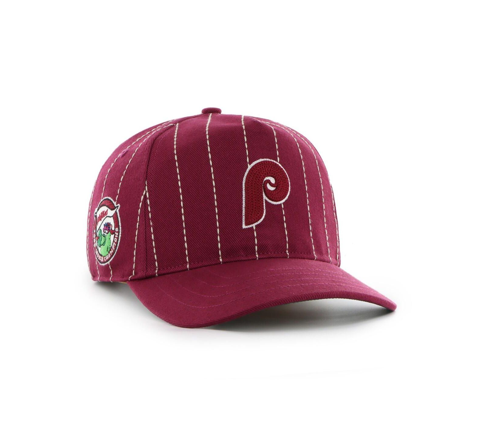'47 Brand x Rawlings Men's Burgundy Philadelphia Phillies Pinstripe Hitch Adjustable Hat