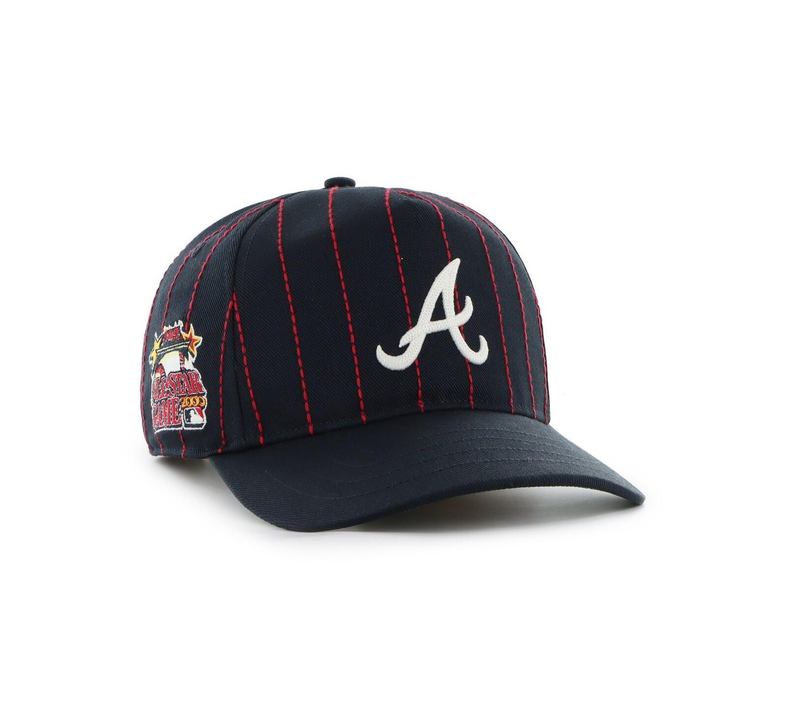 '47 Brand x Rawlings Men's Navy Atlanta Braves Pinstripe Hitch Adjustable Hat