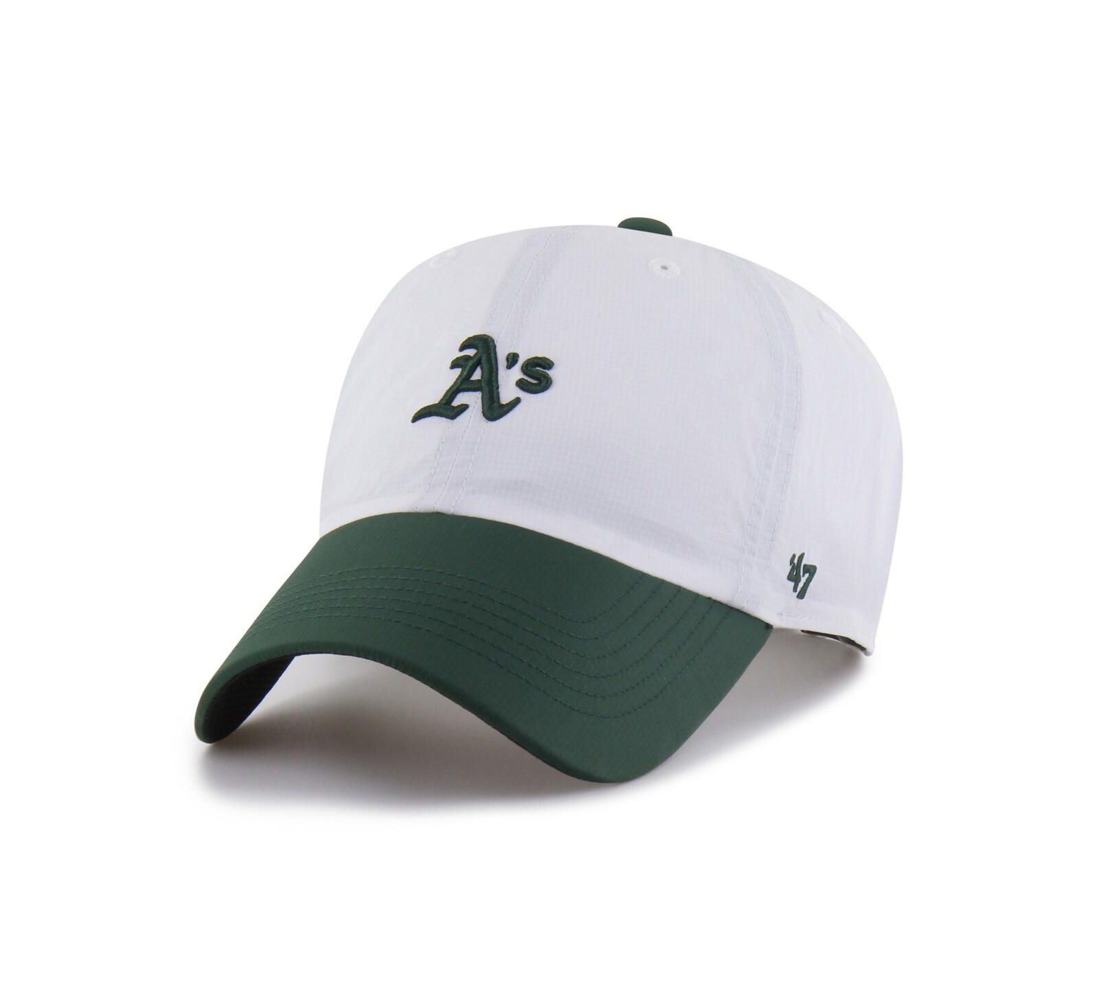 Мужская регулируемая кепка '47 Brand Athletics Vista Mini Clean Up Brrr, белая/зеленая