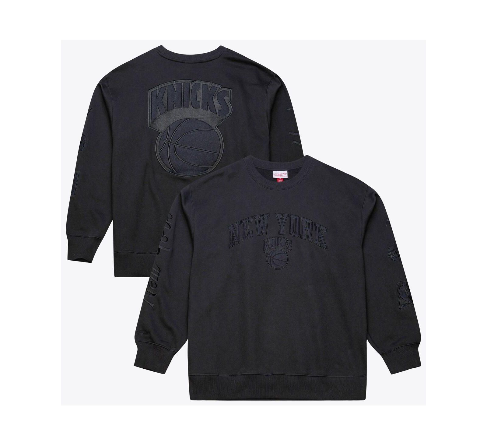 Свитшот Mitchell & Ness Men's Black New York Knicks Phantom Fleece